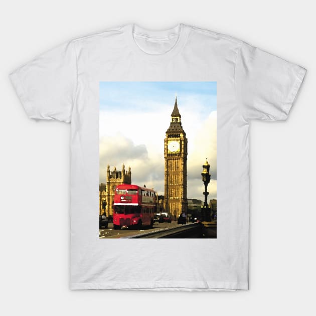 Big Ben  Art T-Shirt by YellowLion